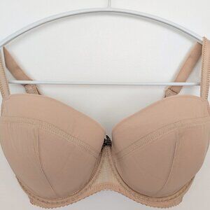 Comexim 65J "Elena" beige plunge bra
